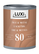 Tre- & metallmaling vannbasert svart 0,75 l - Luxi